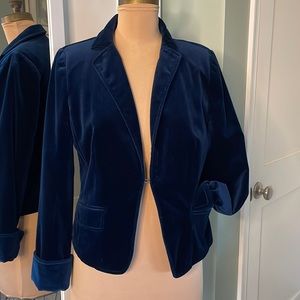 COPY - J. Crew Blue Velvet Blazer Size 10